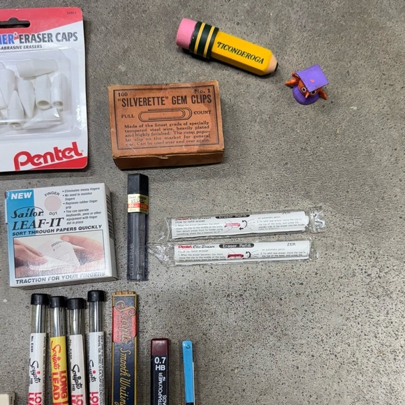 Vintage School Office Supply Lot NOS Scripto Pentel Erasers Leads Sharpeners - Picture 6 of 9